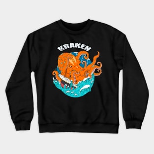 kraken attack Crewneck Sweatshirt